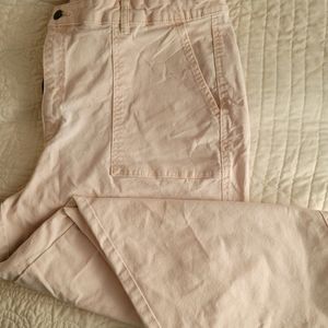 Universal Thread High Rise Wide Leg Cropped Jeans 18 Pale Pink